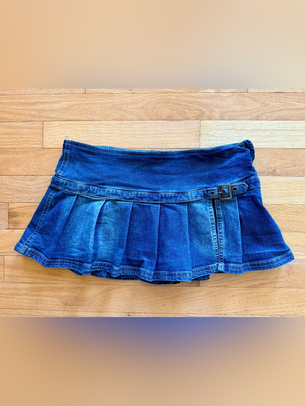 BDG Urban Outfitters Denim Pleated Micro Mini Skort S